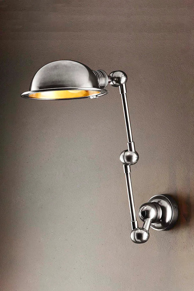 Metal shade wall online sconce