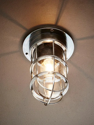 Emac & Lawton Emerald Outdoor Ceiling Light Antique Silver