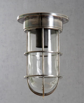 Emac & Lawton Emerald Outdoor Ceiling Light Antique Silver
