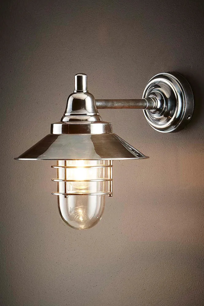 Metal cage outdoor wall light deals