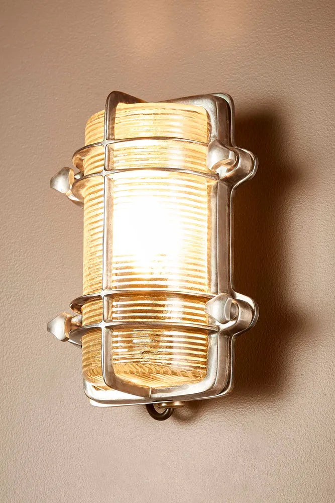Metal cage outdoor wall light deals