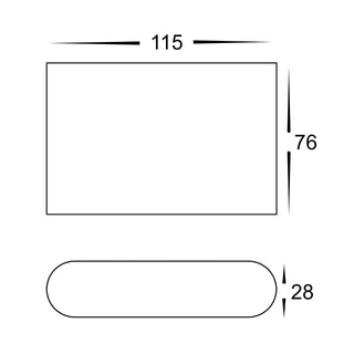 Havit HV3641 LISSE White Fixed Down LED Wall Light