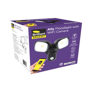 Brillant ALLY Security Floodlight with Smart WiFi Camera