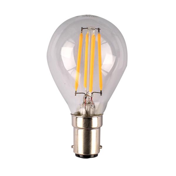 4w Dimmable LED Filament Fancy Round Clear Style Lamp SAL