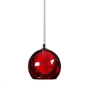 METEOR Red Glass Pendant by VM Lighting