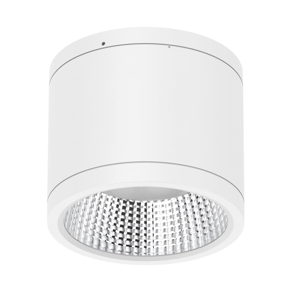 Domus NEO-PRO Round 25W Surface Mount Dimmable LED Tricolour IP65 Downlight White