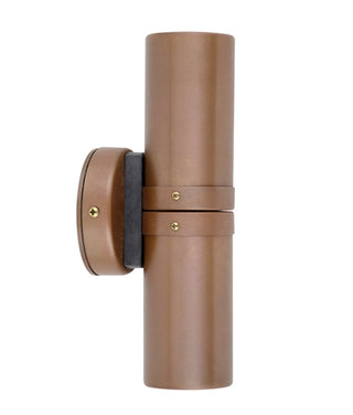 CLA MR16 Up and Down Exterior Wall Pillar Lights Aged Copper