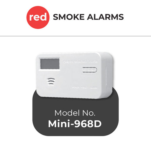 Red Carbon Monoxide Alarm Mini-968D