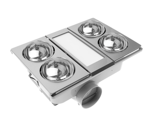 Modura AllLux4 3 in 1 Bathroom Heater Exhaust Fan and Light 16W Tricolour