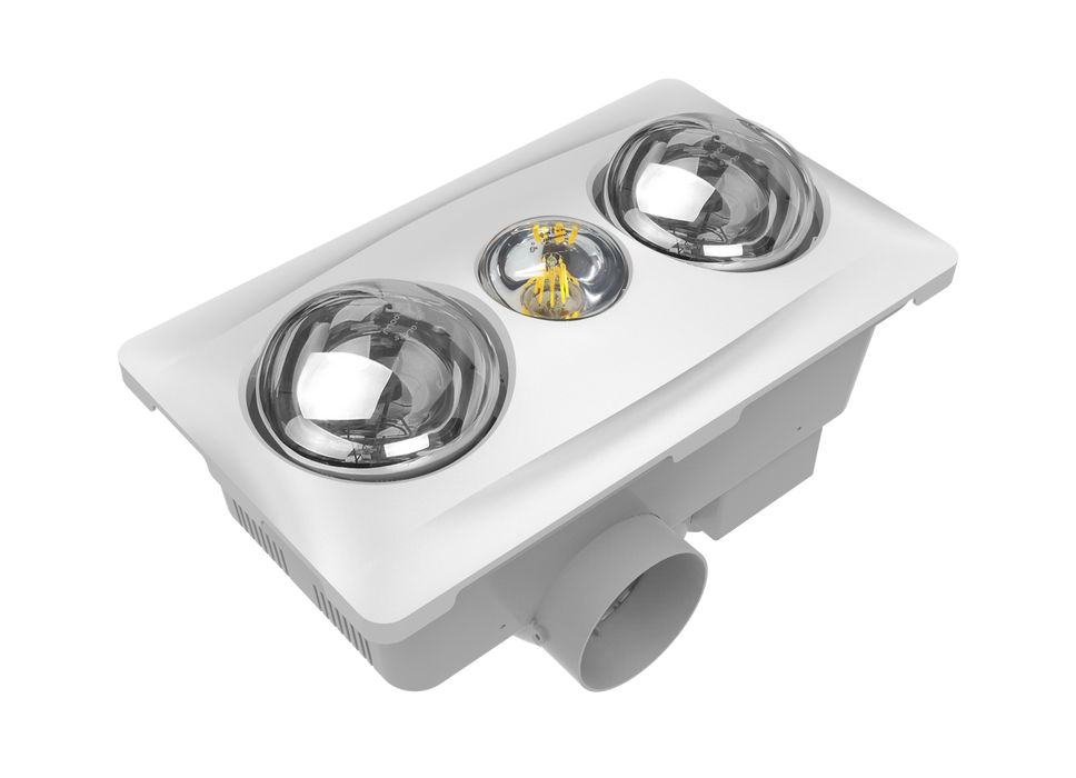 Modura BathLux2 3 in 1 Bathroom Heater Exhaust Fan and Light Instant H