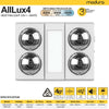 Modura AllLux4 3 in 1 Bathroom Heater Exhaust Fan and Light 16W Tricolour