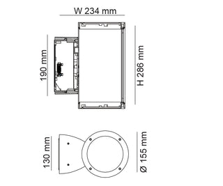 SAL STEIN SE7148 32W IP65 LED Wall Light