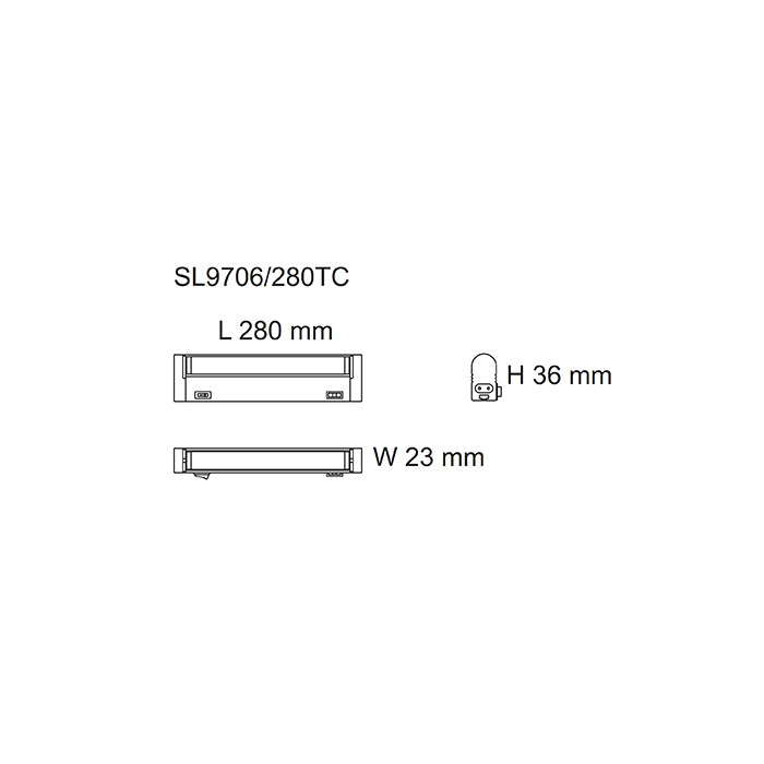 SAL Slimline Seamless TC Linkable LED BATTEN SL9706